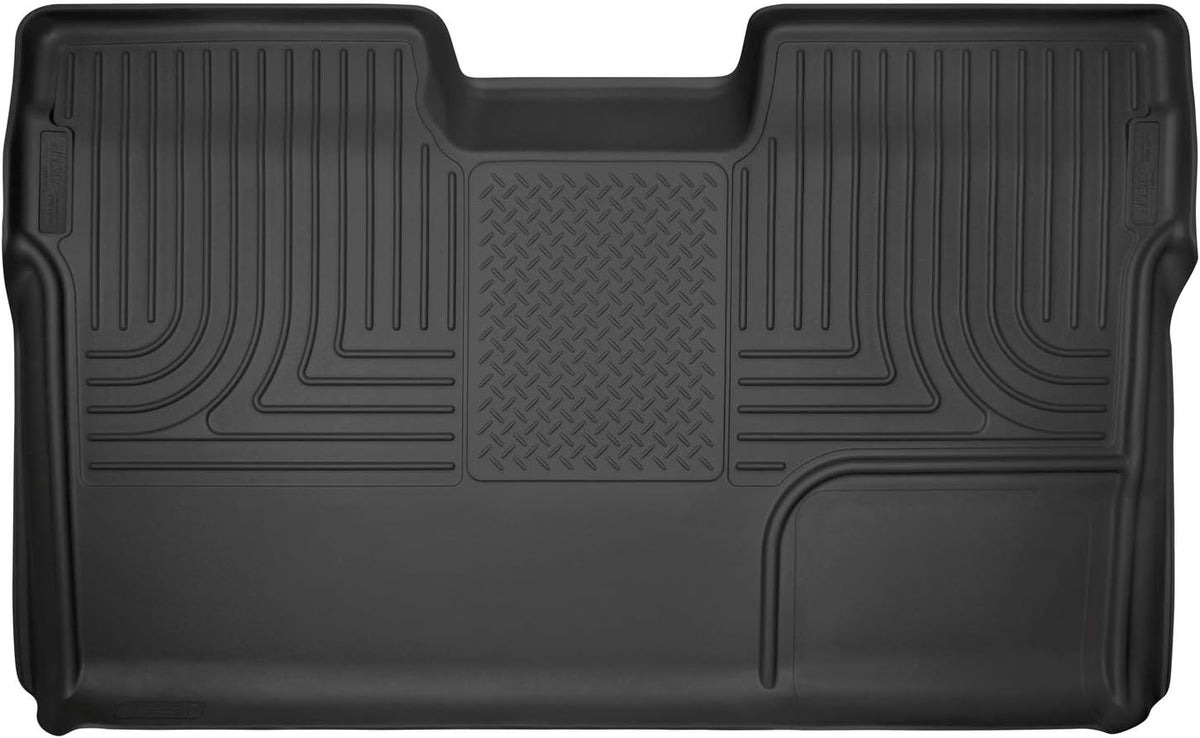 Black 2nd Seat Full Coverage Floor Liner for 2009-2014 Ford F-150 SuperCrew Cab V844