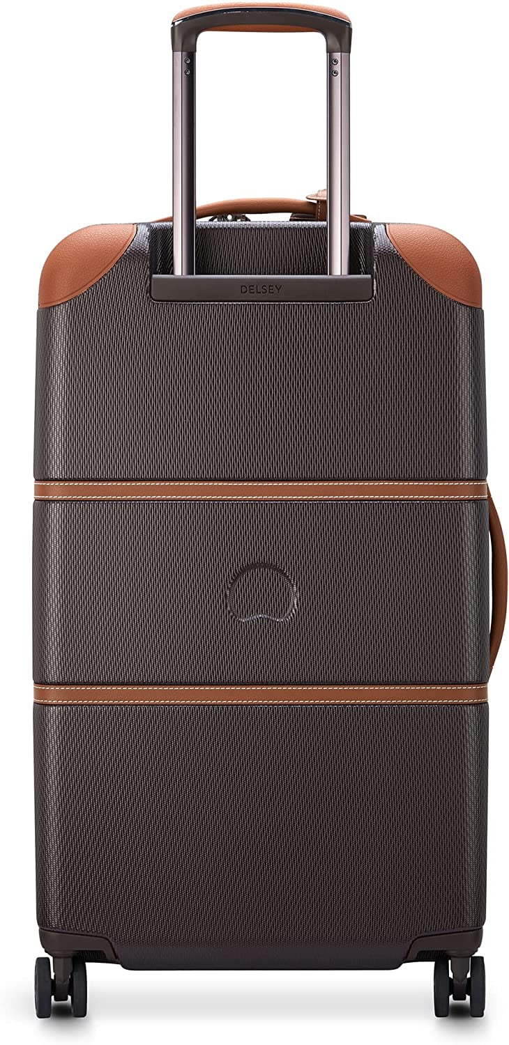 Hardside Luggage with Spinner Wheels, Chocolate Brown, 26 Inch Trunk H6948