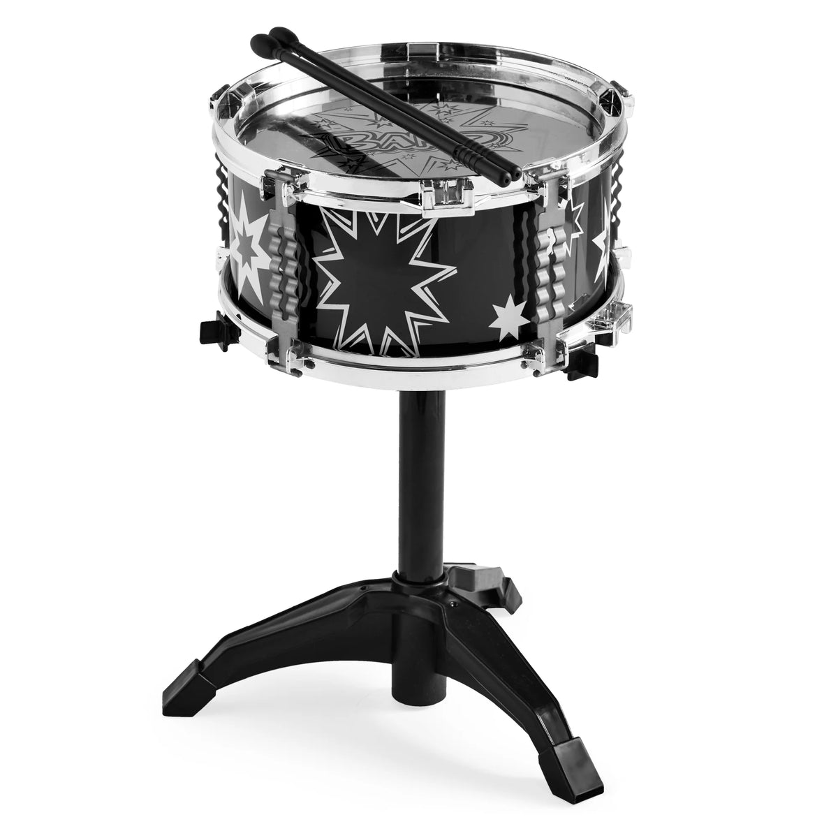11-Piece Kids Drum Set with Stool and Drumsticks Y49298