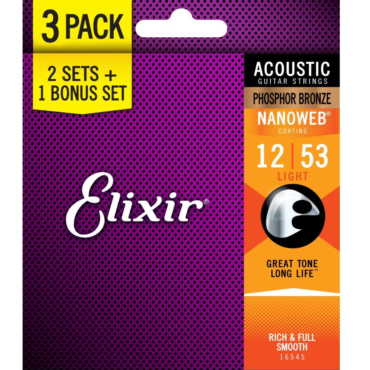 Phosphor Bronze Light 12-53 Acoustic Guitar Strings R692647