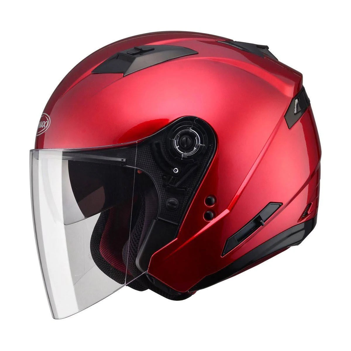 Open-Face Helmet Candy Red N54561