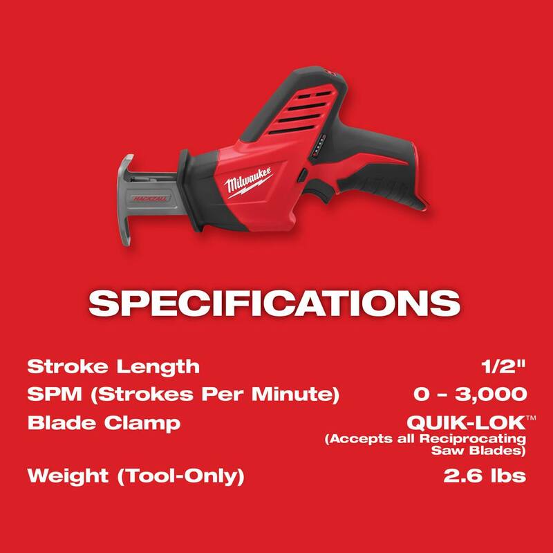 12V Cordless Reciprocating Saw Kit with Battery, Charger and Tool Bag U950