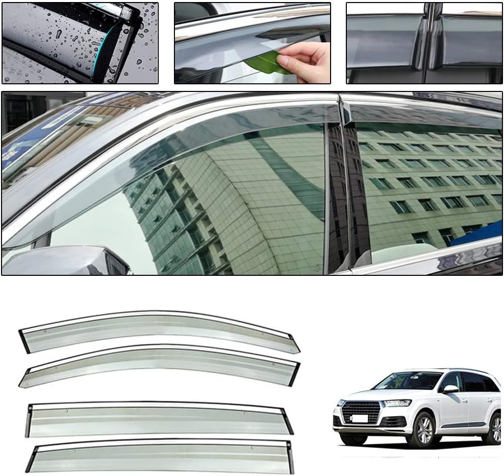 Smoke Tape-On Side Window Deflectors S532