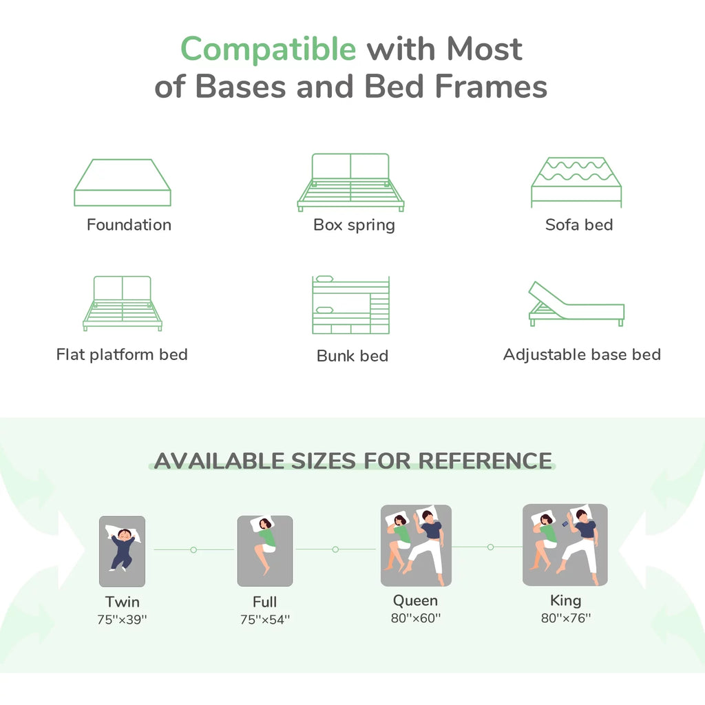 Queen Size Memory Foam Hybrid Mattress A21215