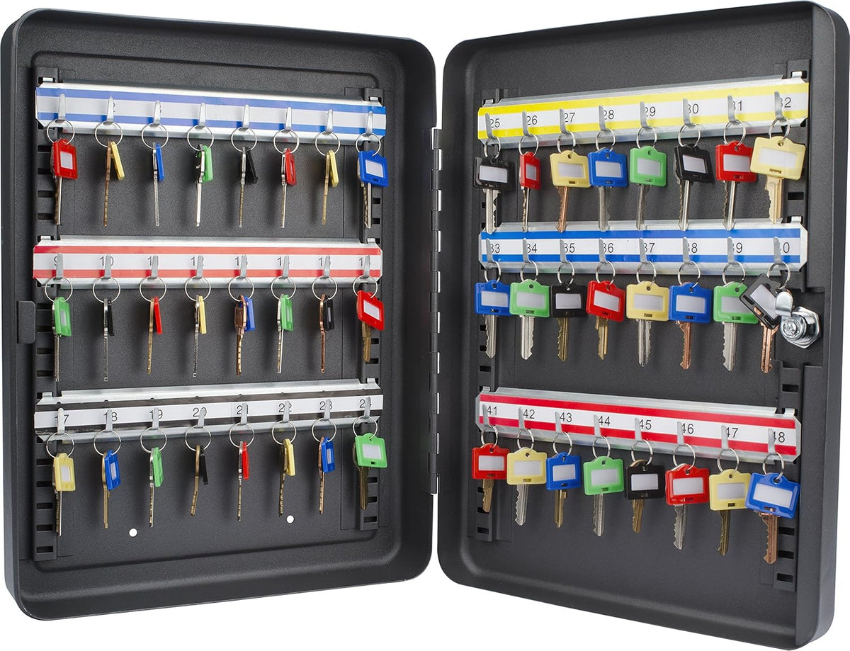 Key Lock 48 Position Adjustable Key Cabinet Lock Box Black Z896986