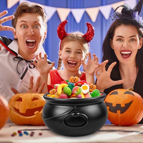Black Plastic Cauldron Bowl M7705