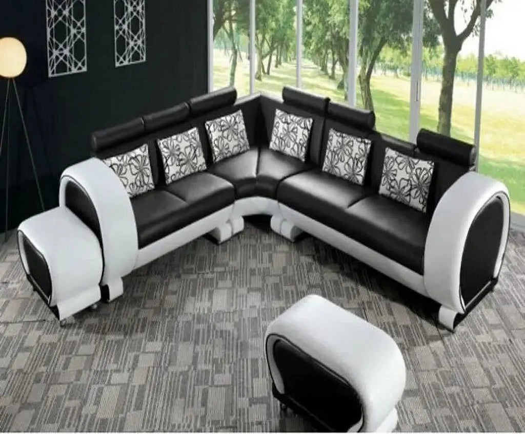 Genuine Leather Sectional Sofa Set N987
