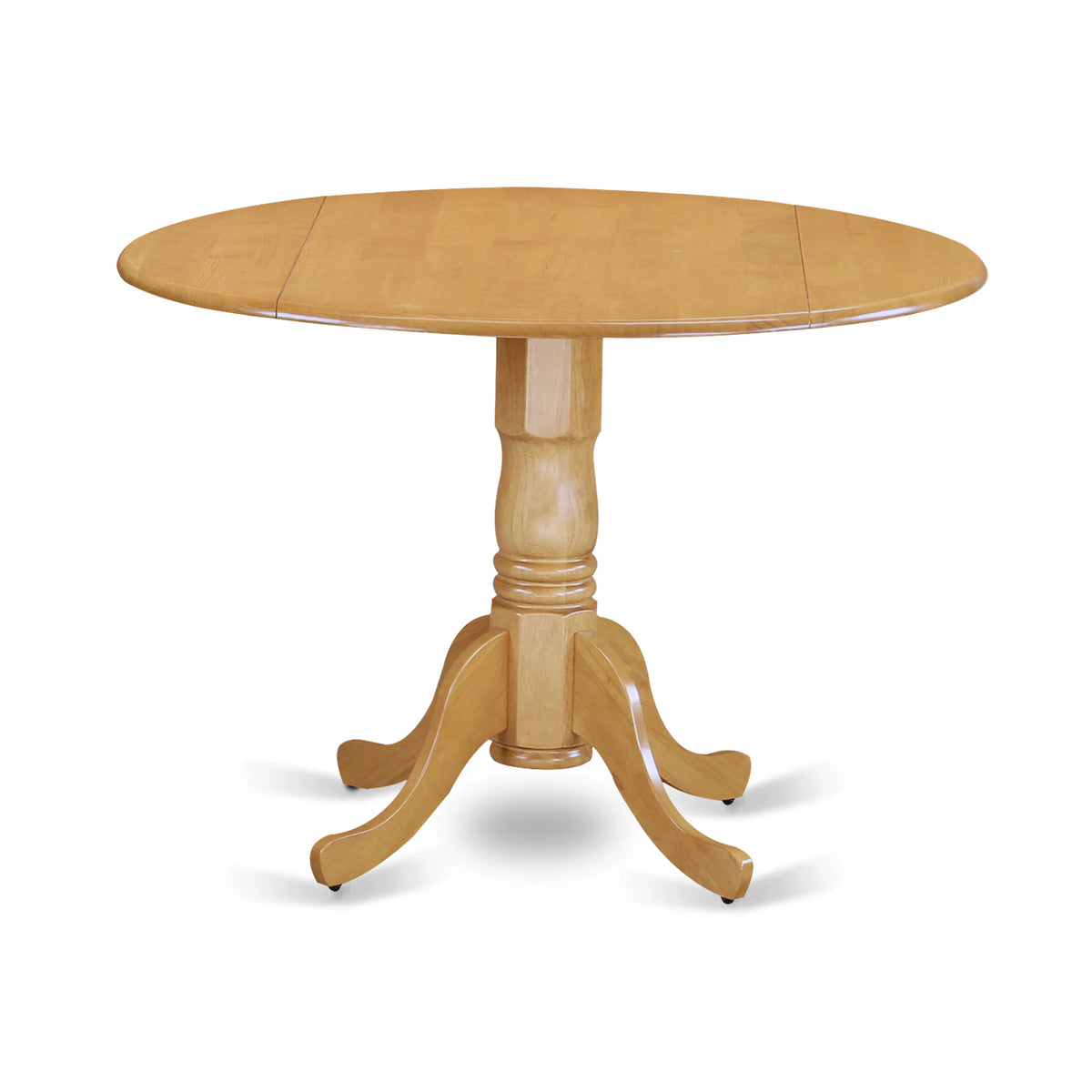 Traditional Wood Dining Set with Round Table in Oak A751