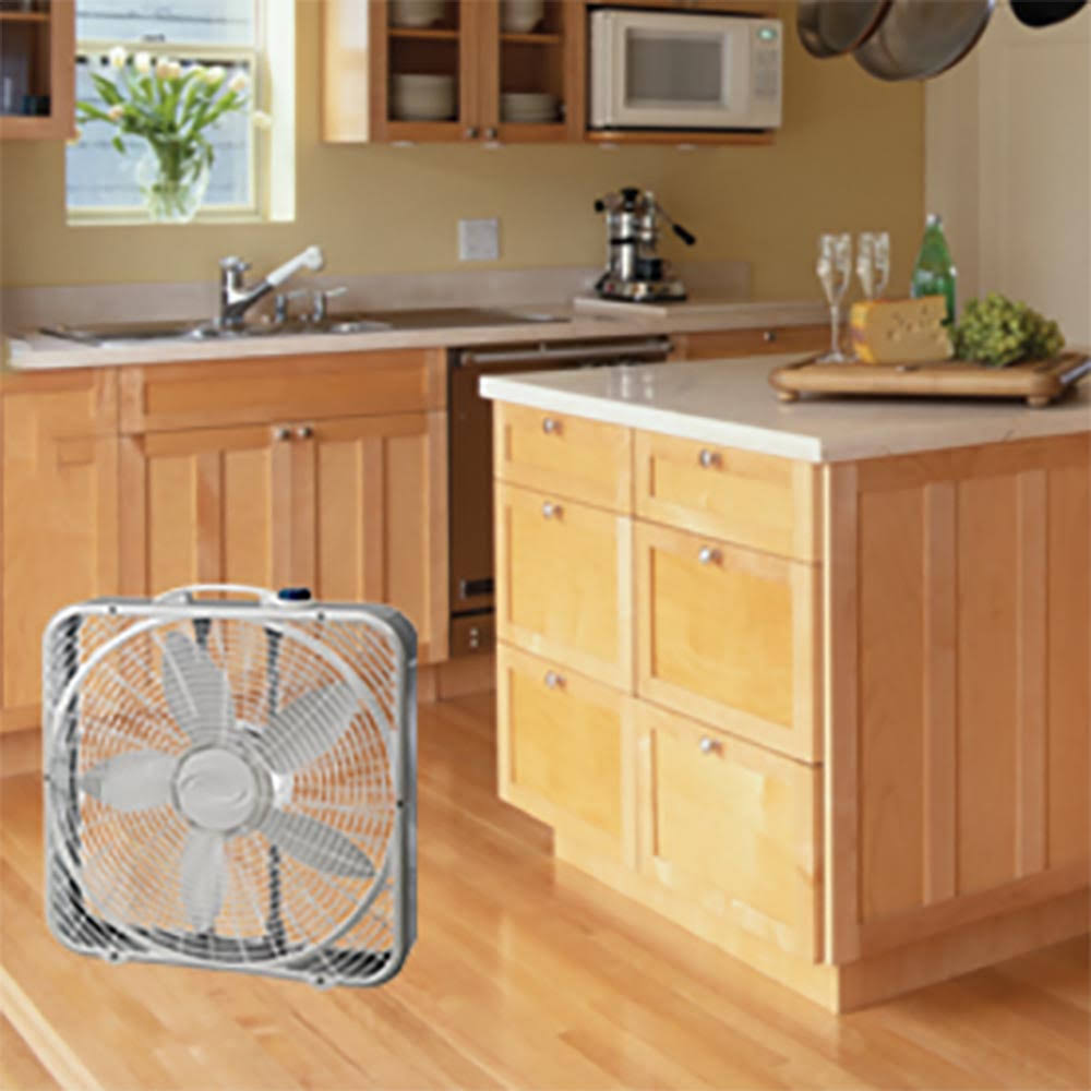 20x22 Steel Box Fan with 3 Speed Settings and Easy Carry Handle, 4 Pack Z58515