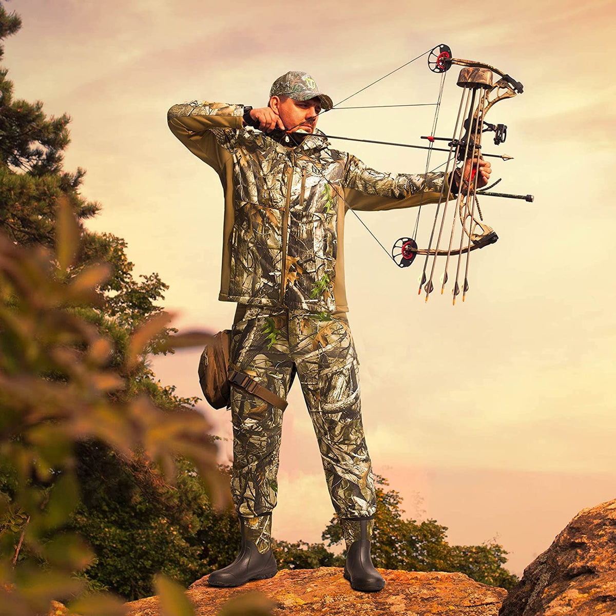 Hunting Jacket and Pants with Fleece Lining P23708