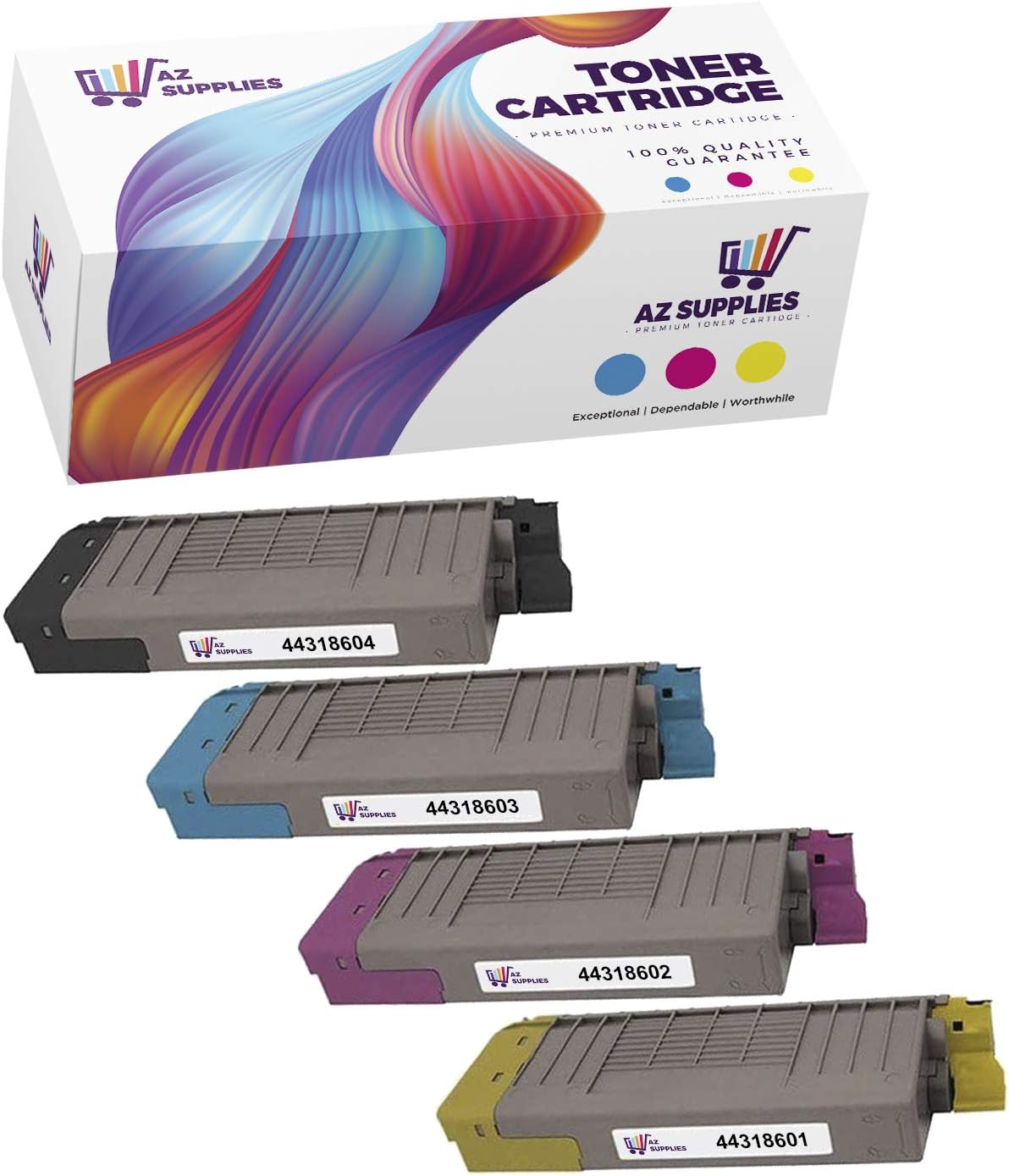 Compatible Toner Cartridge 4-Packs for Okidata Oki C711 S92241