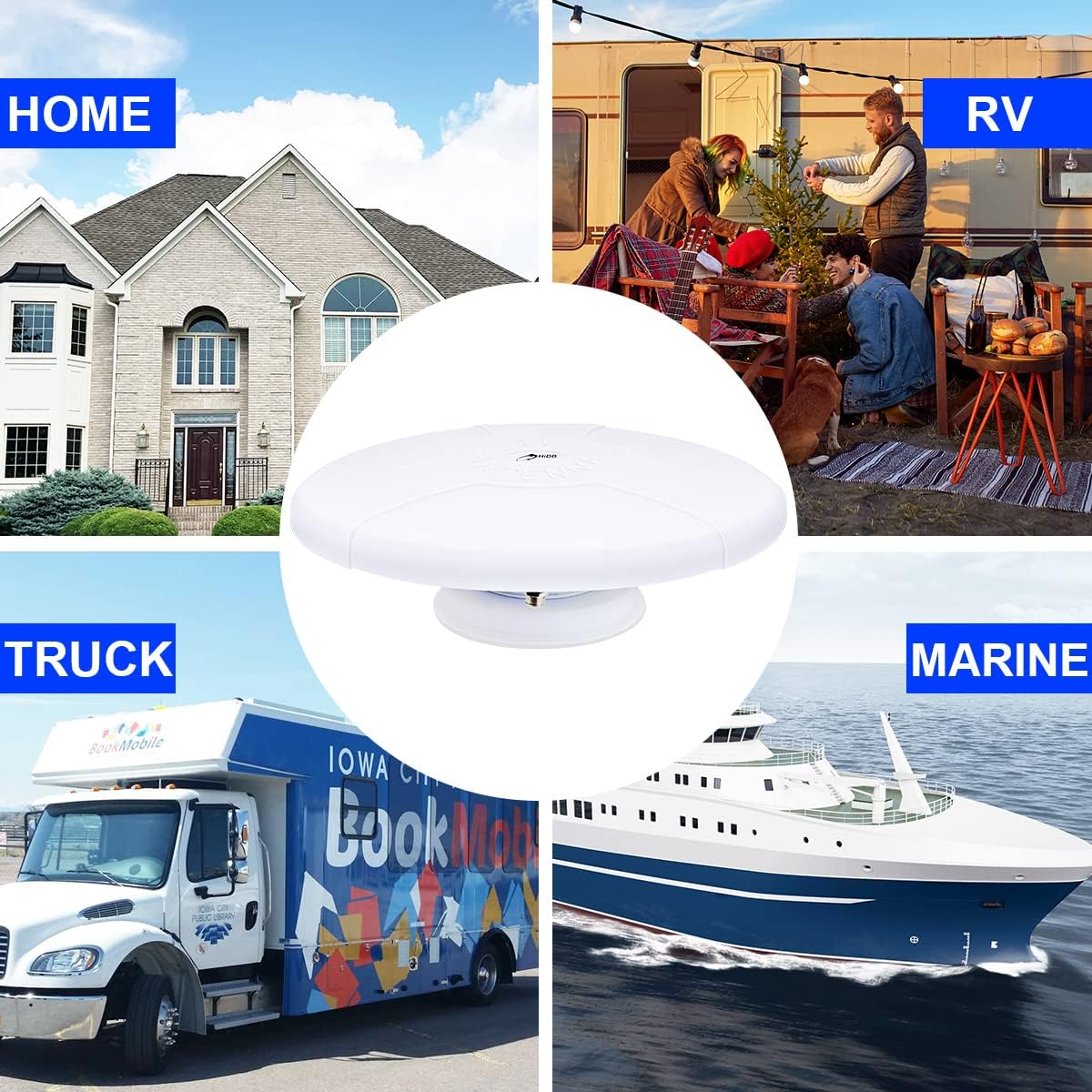 Amplified Digital HD TV Antenna with Magnetic Base A1352