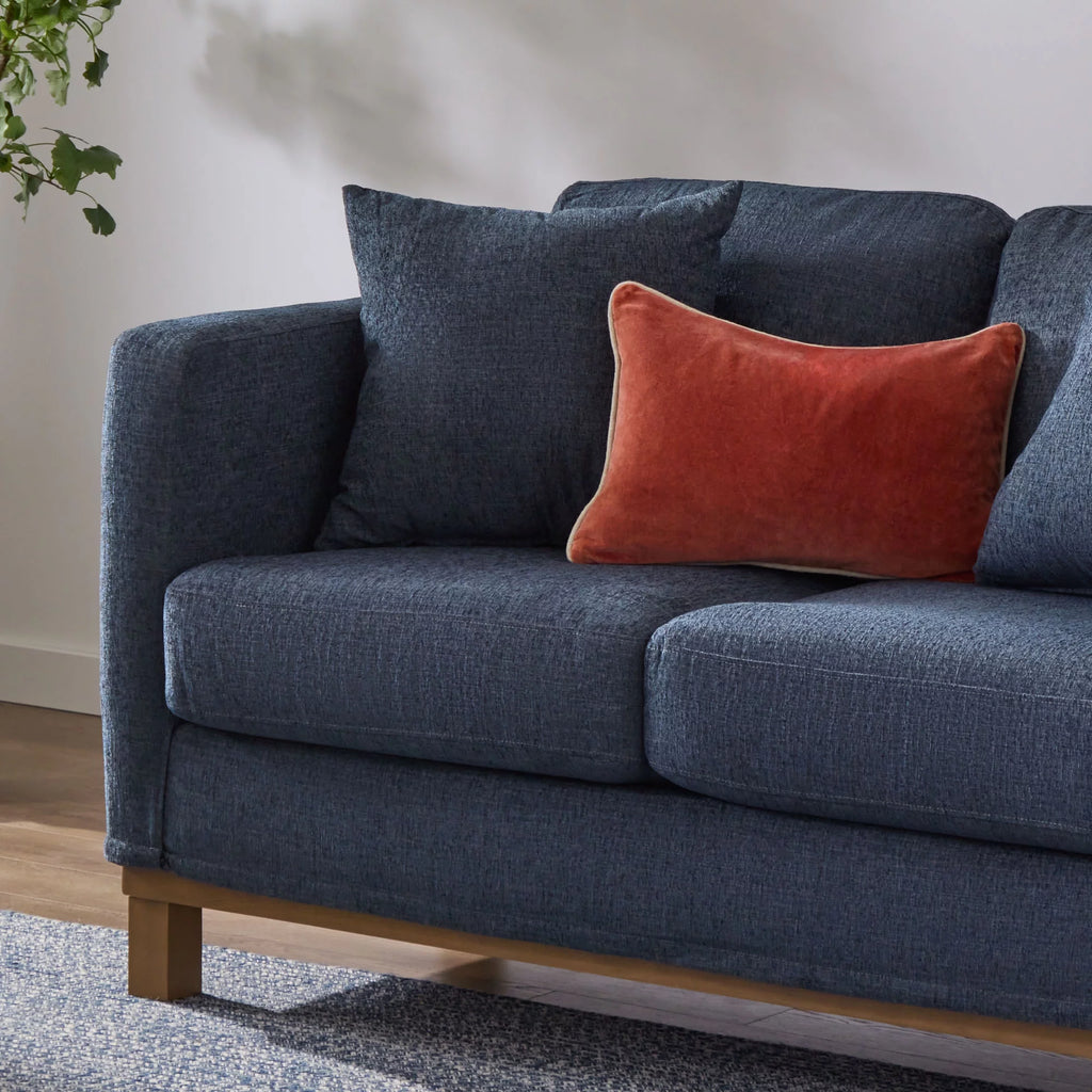 Navy Upholstered Loveseat M38269