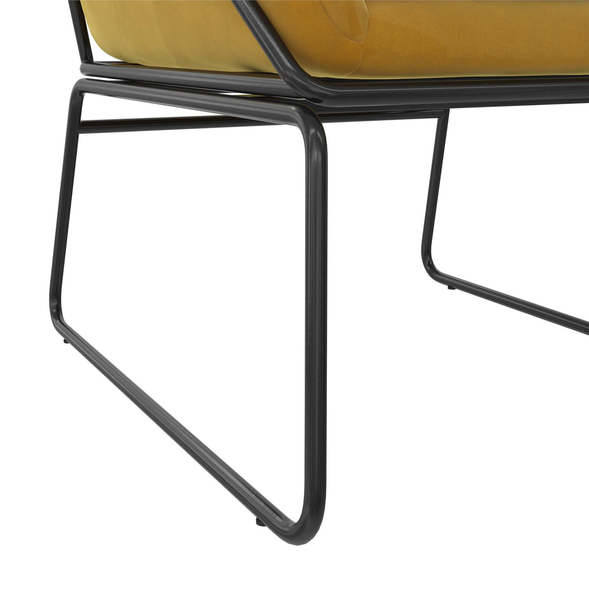 Mustard Yellow Velvet Accent Chair G441713