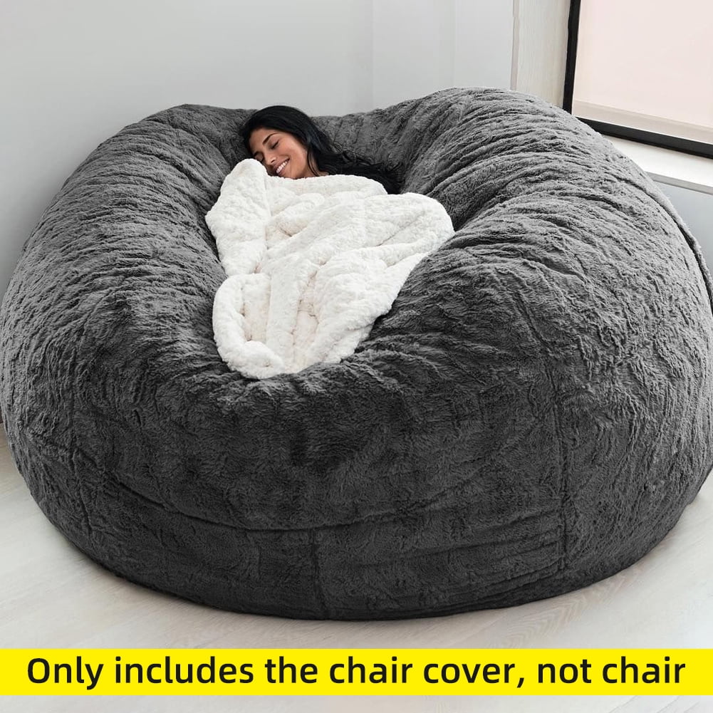 Sponge Bed Bean Bag Chair Cover Slipcover C37833
