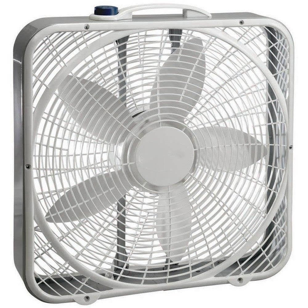 20x22 Steel Box Fan with 3 Speed Settings and Easy Carry Handle, 4 Pack Z58515