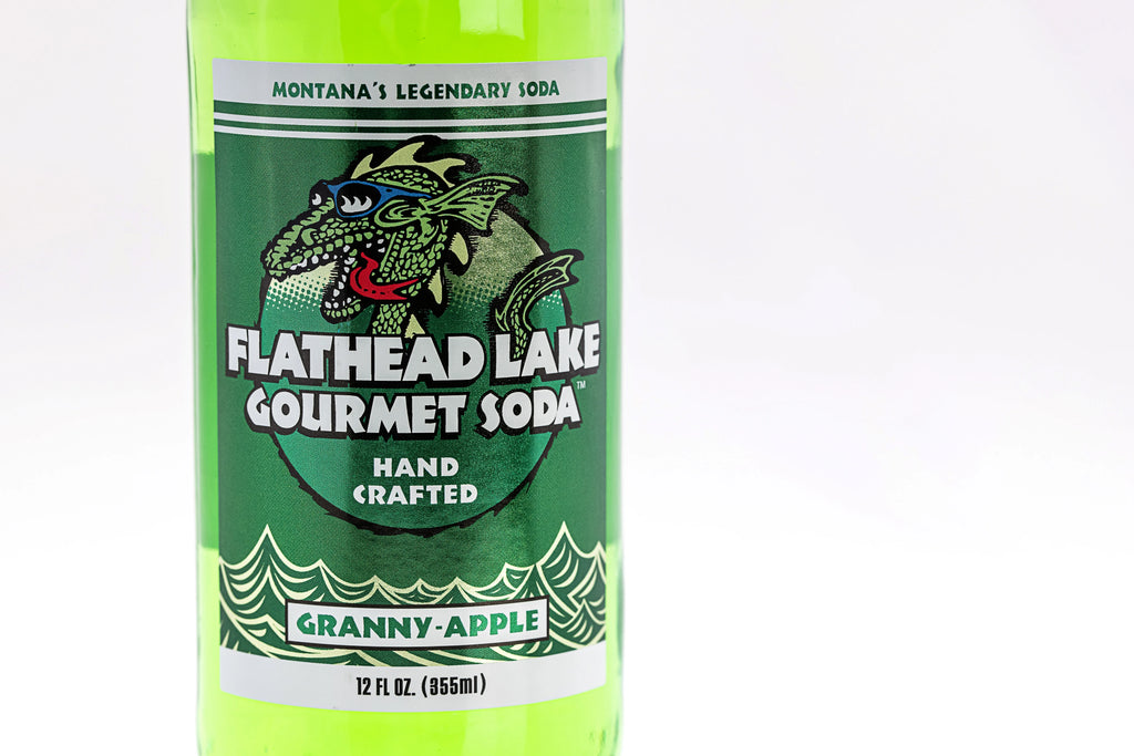 Flathead Lake Gourmet Soda (Granny Apple) - 12 Pack - 12oz Bottles N95506