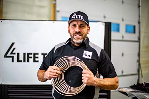25 ft 1/4 Copper-Nickel Brake Line Tubing Coil and Fitting Kit T4595