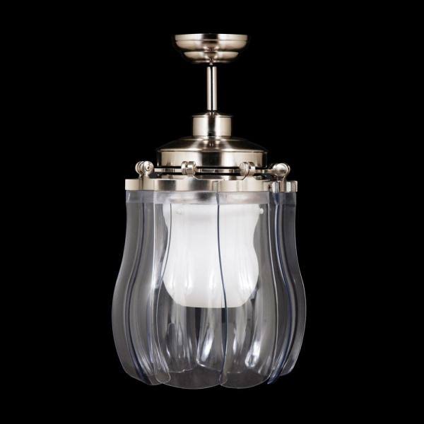 Retractable Ceiling Fan with Plastic Transparent Blades E2689