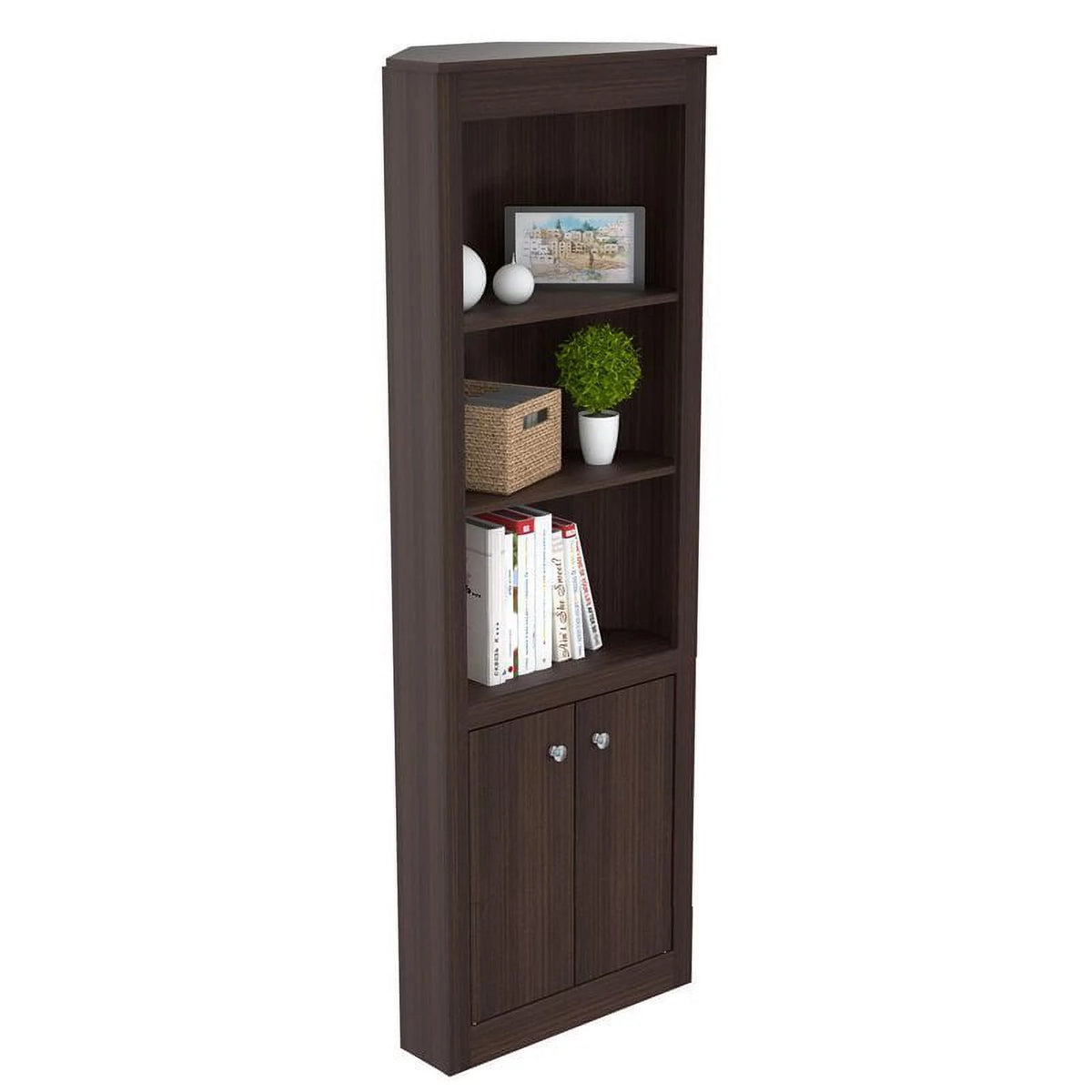 L-Shaped Computer Desk & Corner Bookcase T70933