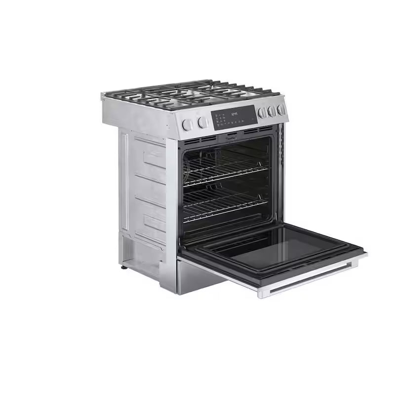 30 in. 4.6 cu. ft. Slide-In Dual Fuel Range with Convection Oven Stainless Steel C160