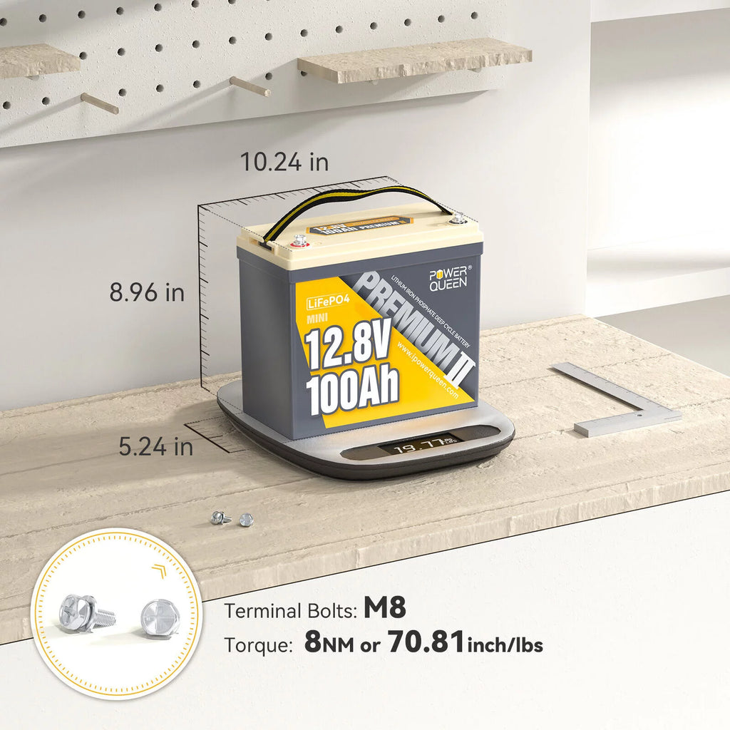 12V 100Ah Mini LiFePO4 Lithium Battery A86851