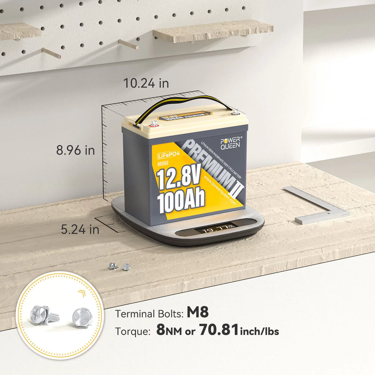 12V 100Ah Mini LiFePO4 Lithium Battery A86851