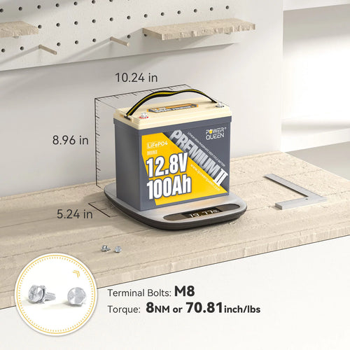 12V 100Ah Mini LiFePO4 Lithium Battery A86851