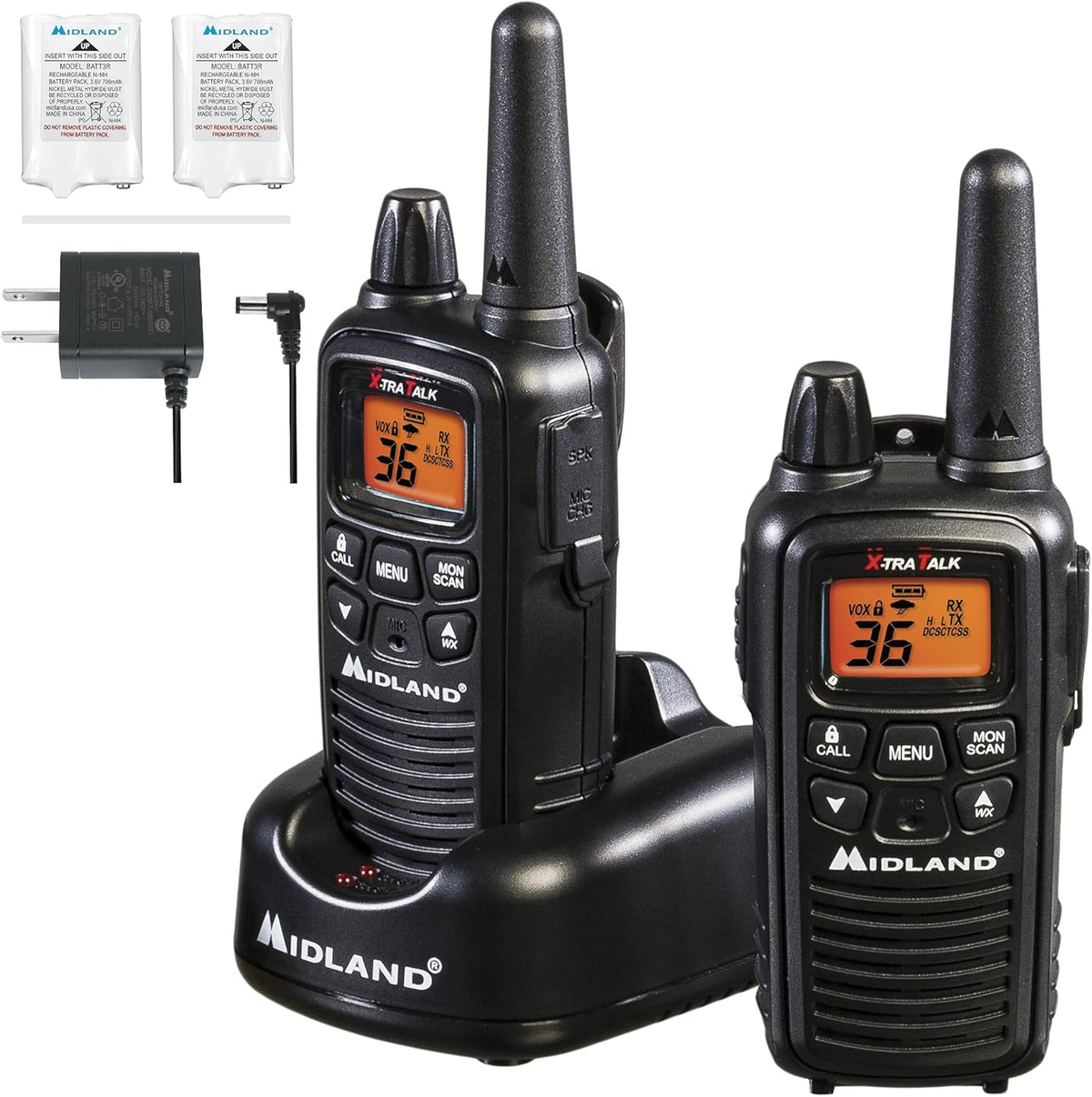 Yellow/Black 3-Pack Two-Way Radio Walkie Talkie B297