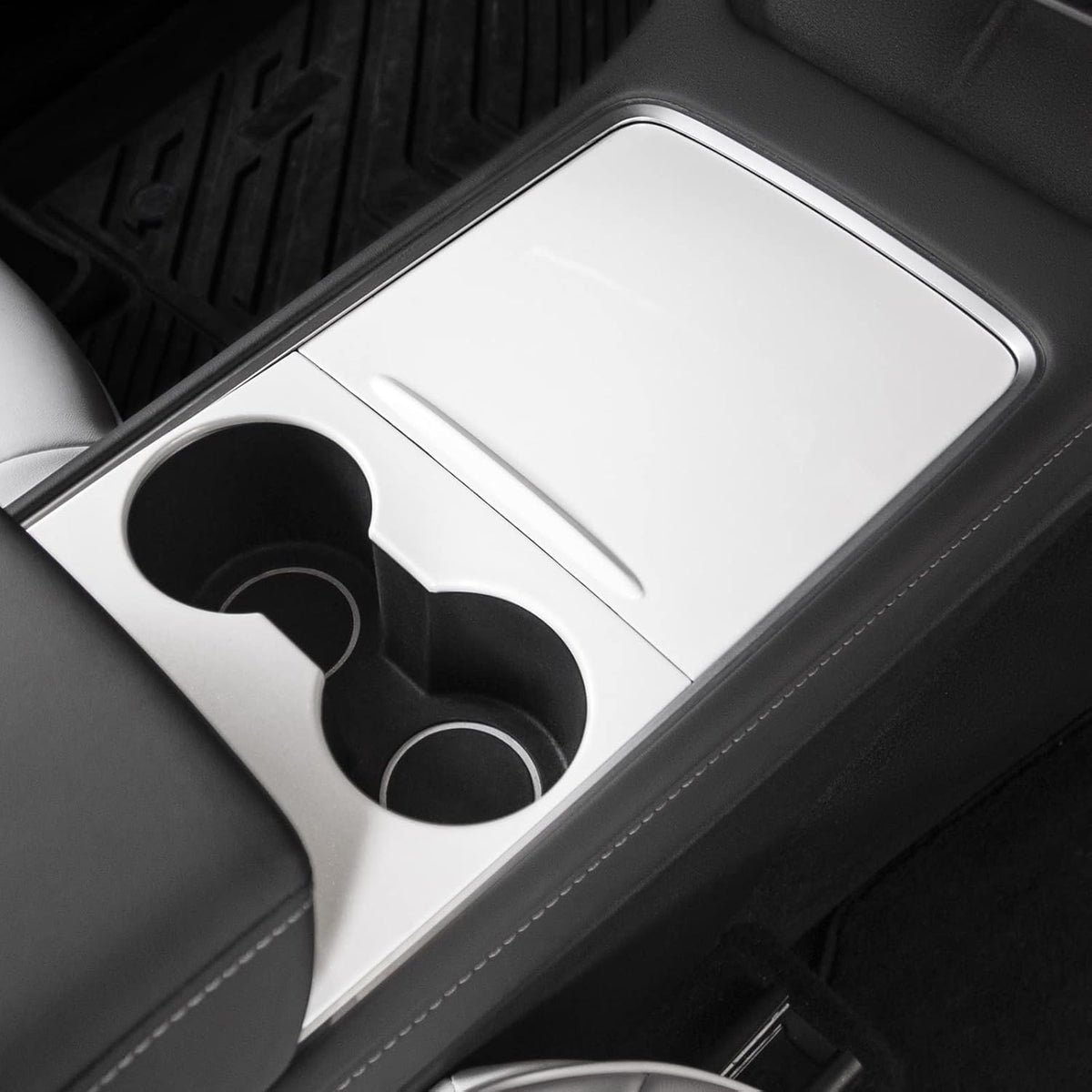 Glossy Carbon Fiber Center Console Cover A3840