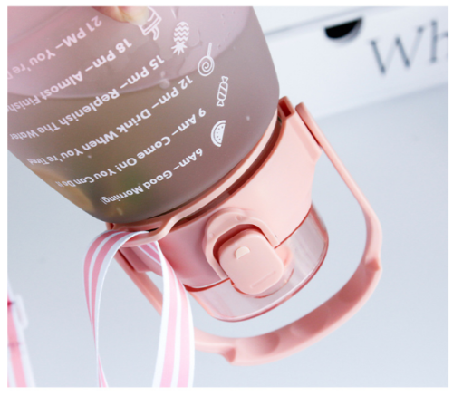 1.3L Water Bottle With Straw D12079