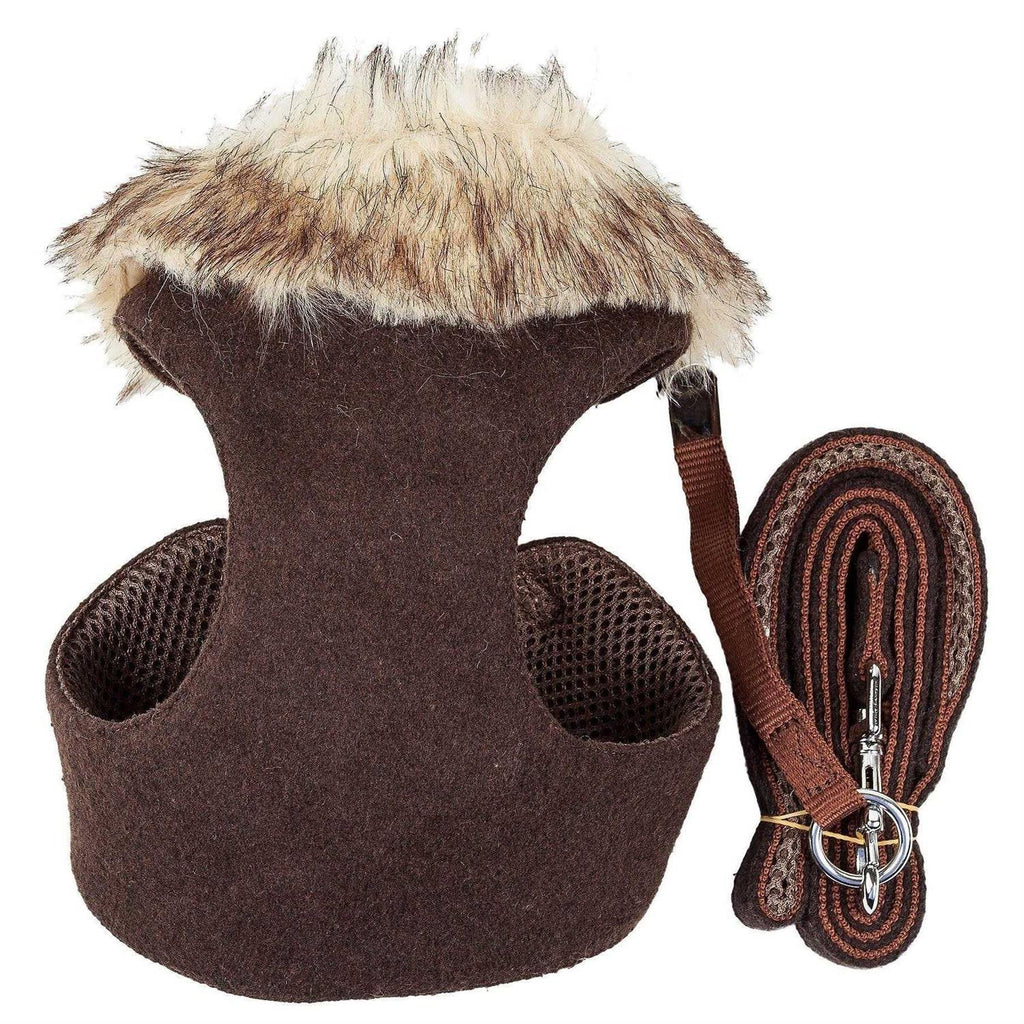 2 In 1 Adjustable Dog Harness Leash with Removable Fur Collar H126821