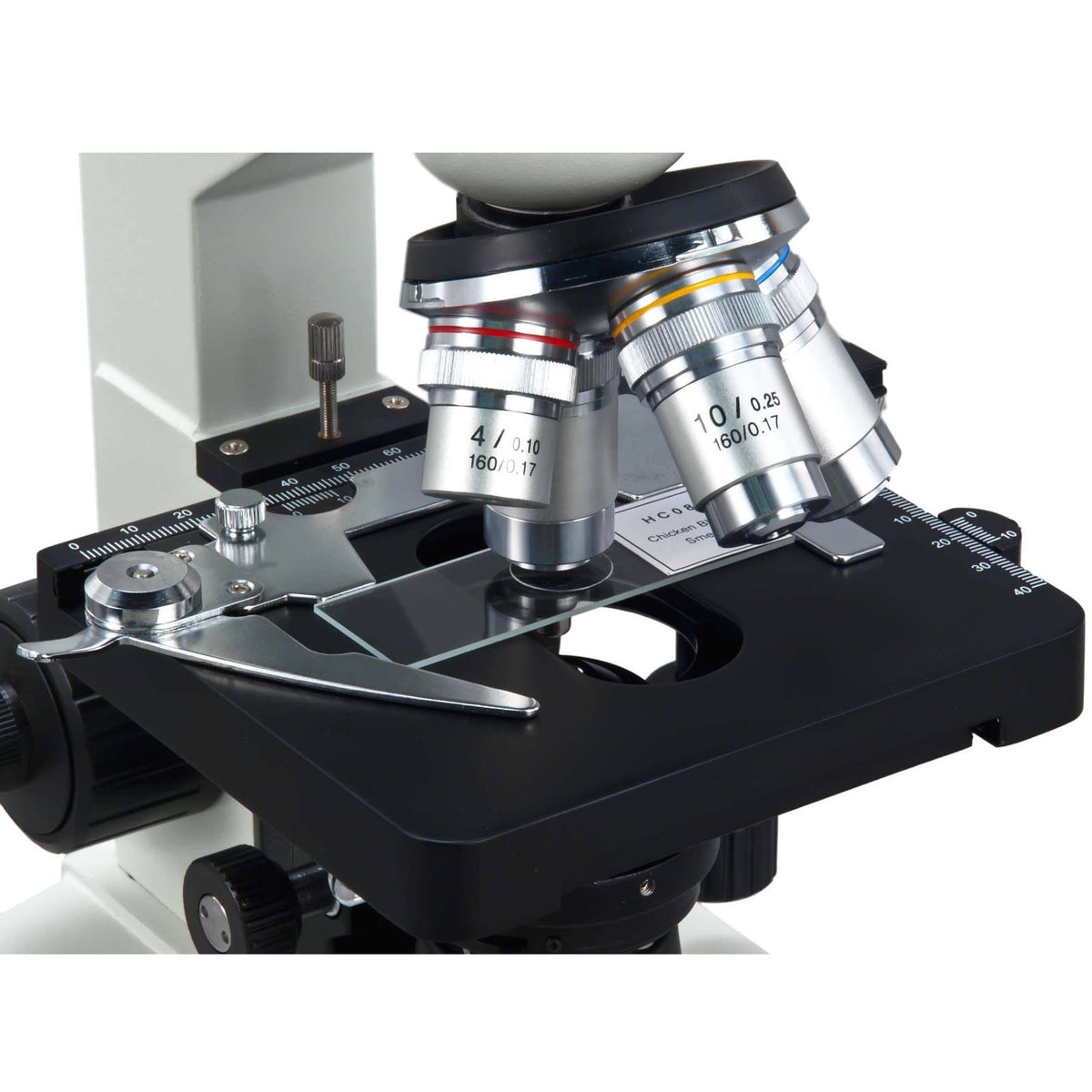 40X-2500X Digital LED Trinocular Lab Compound Microscope with USB Camera and Mechanical Stage S46840