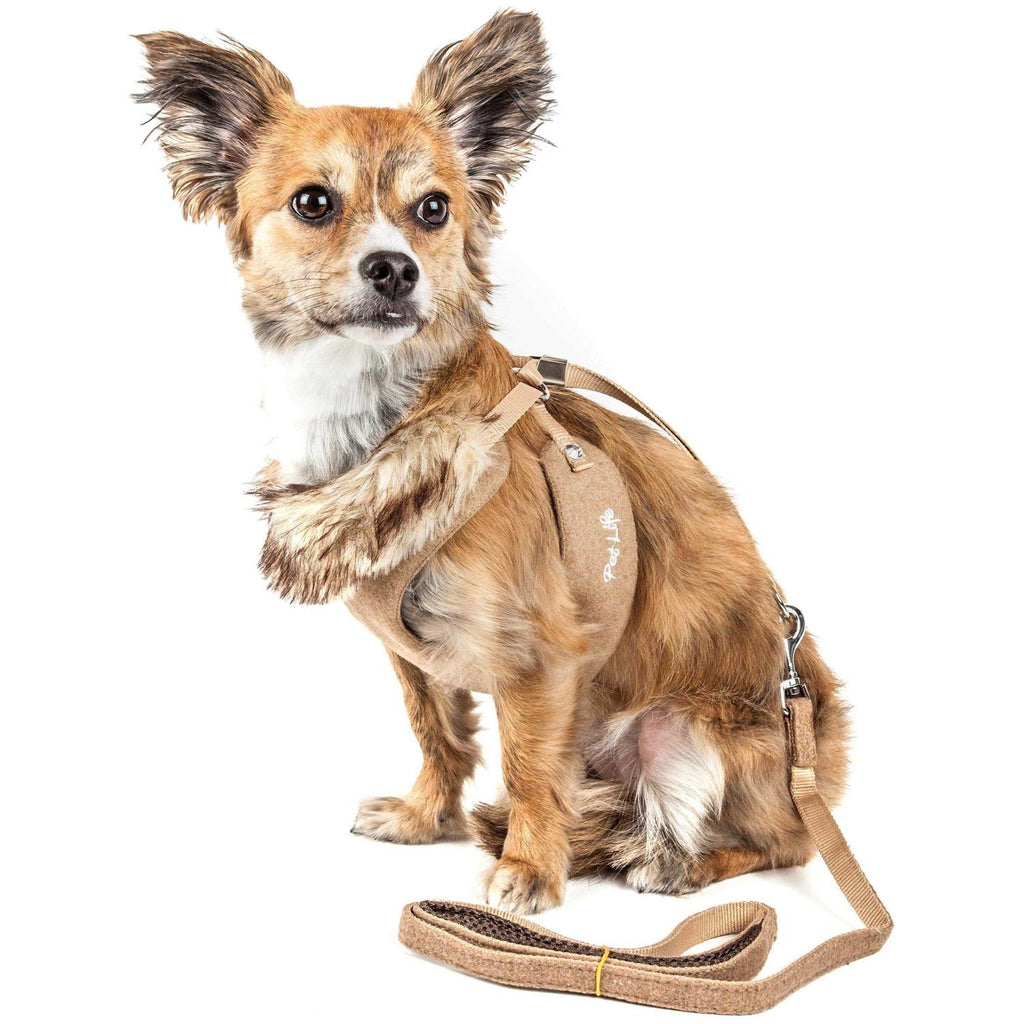 2 In 1 Adjustable Dog Harness Leash with Removable Fur Collar H126821
