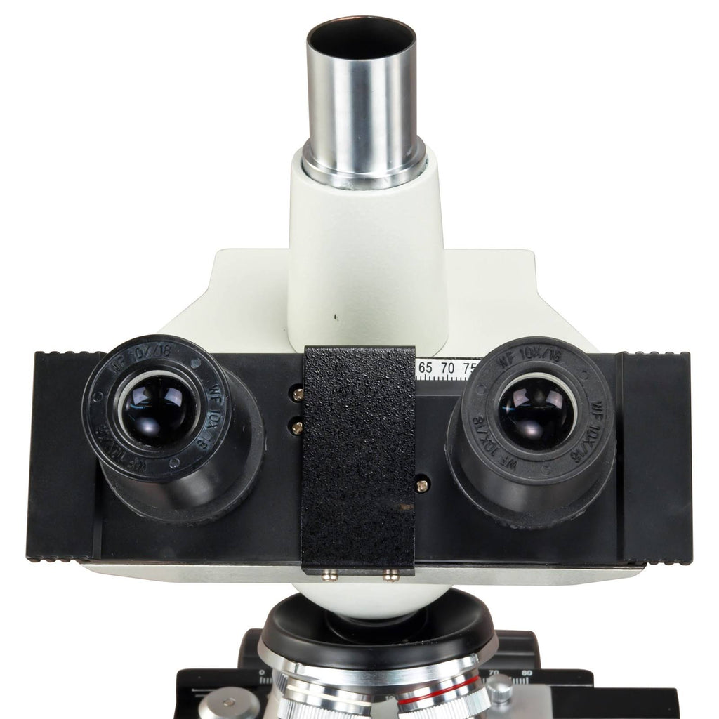 40X-2500X Digital LED Trinocular Lab Compound Microscope with USB Camera and Mechanical Stage S46840