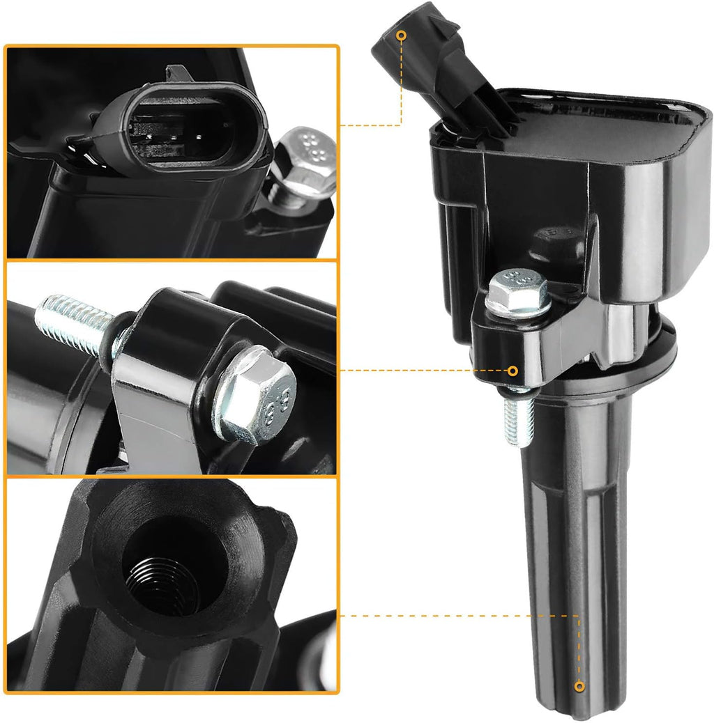 Ignition Coils 4-Pack Compatible with Chevrolet Colorado GMC Canyon 2.9L L4 2007-2012 K508061