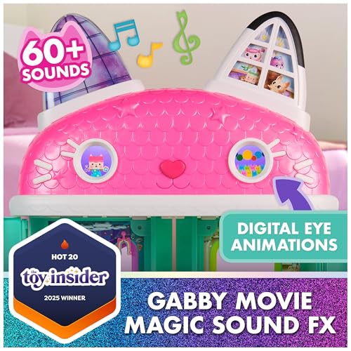Interactive Dollhouse with 7 Rooms, LCD Screen Eyes, Figures, Sound FX T556733