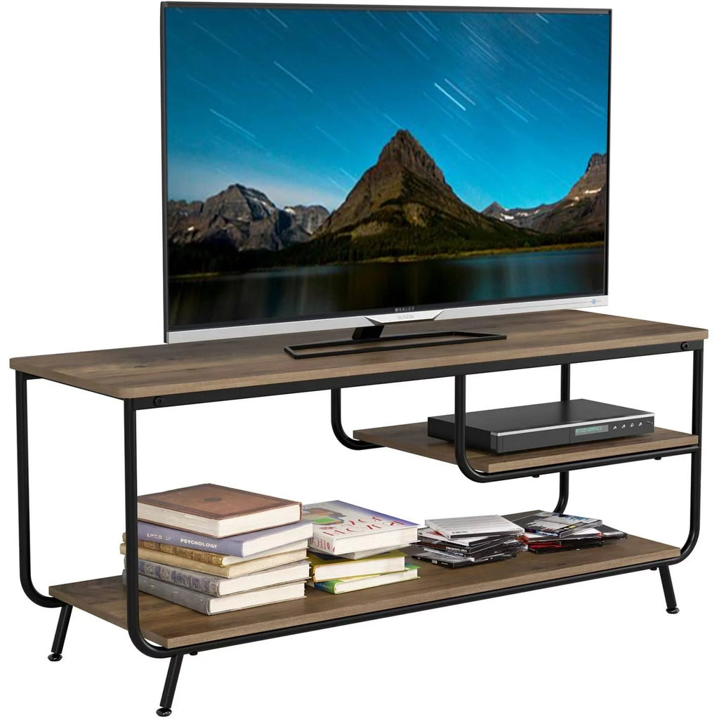 Wood 3 Tier TV Stand with Storage O42536