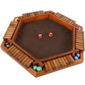 Wooden Shut The Box Dice Game Set V155344