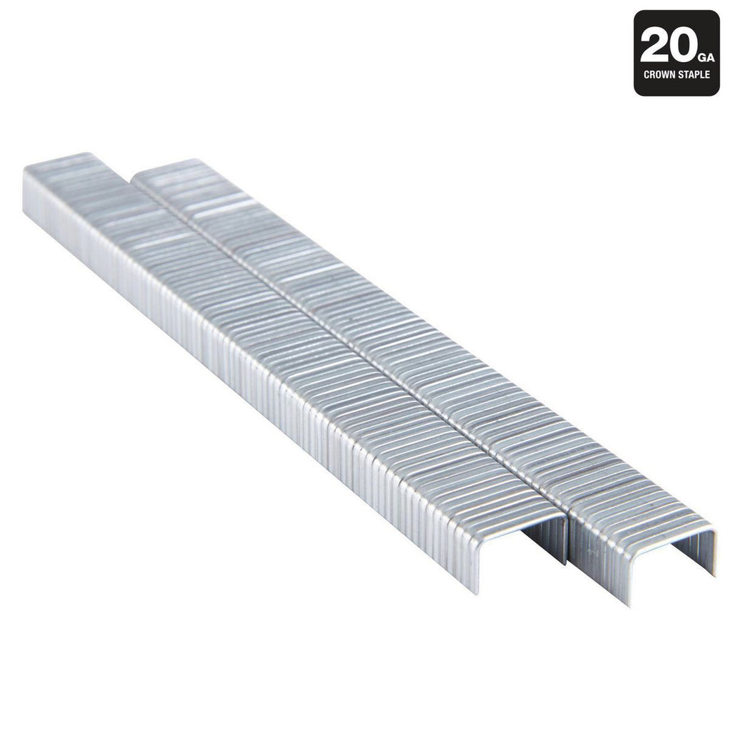 1/4 in. x 7/16 in. 20 GA Galvanized Staples, 5040 Piece X299