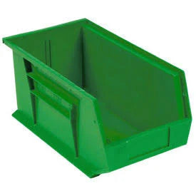 Green Plastic Stack & Hang Bin, 5-1/2x22W x 14-3/4x22D x 5x22H, Pkg QTY 12 F491