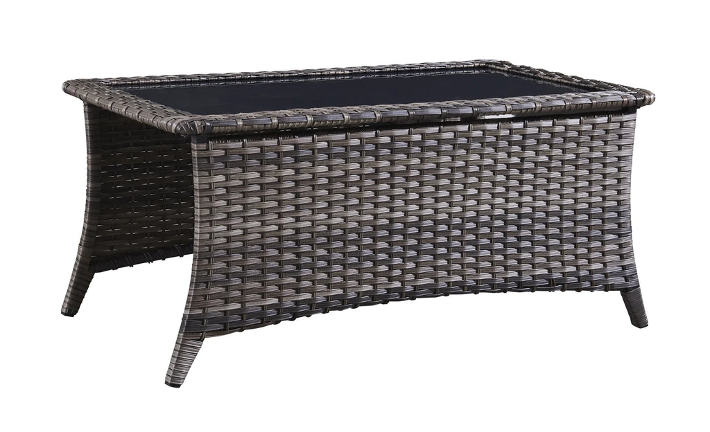 Blue 7Pcs Outdoor Rattan Patio Furniture Set with Cushion R857