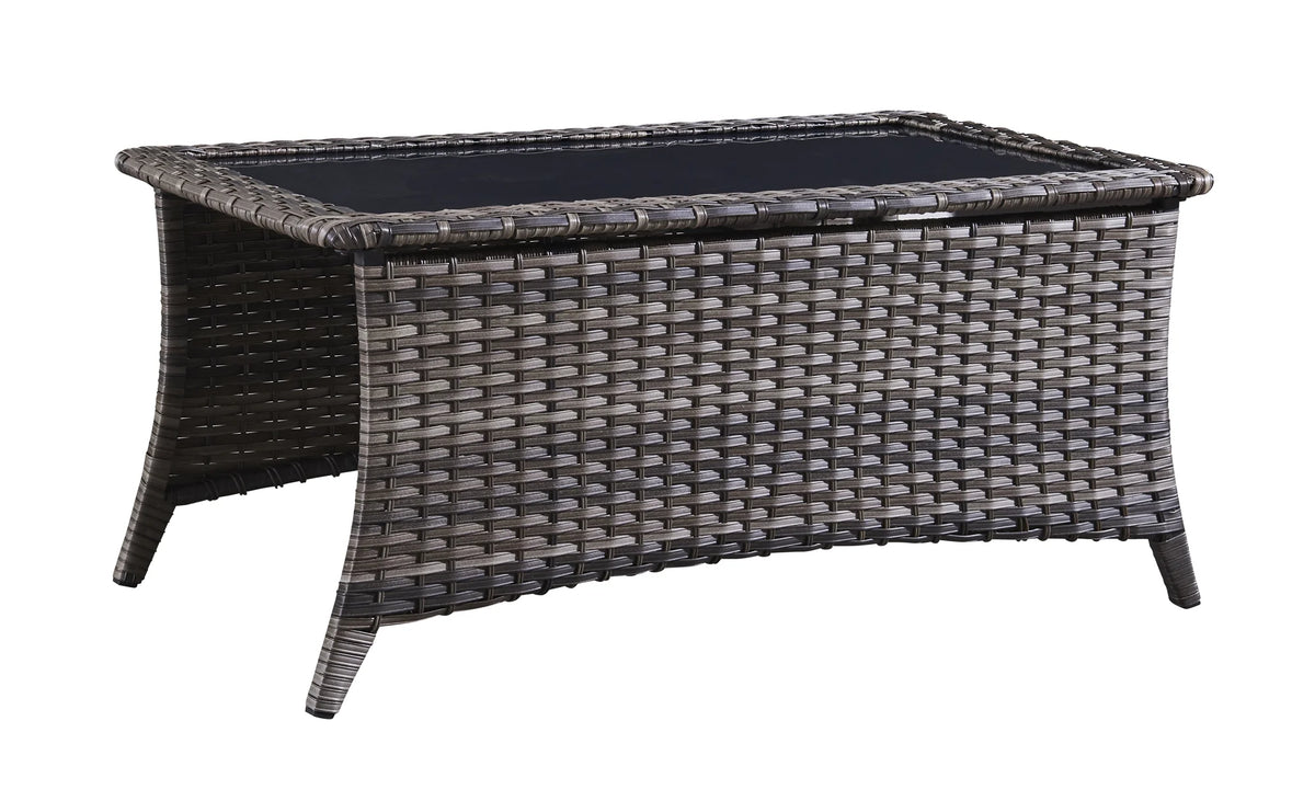 Blue 7Pcs Outdoor Rattan Patio Furniture Set with Cushion R857