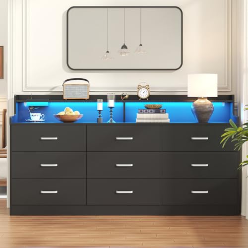 Light Oak 6 Drawer Dresser D4643
