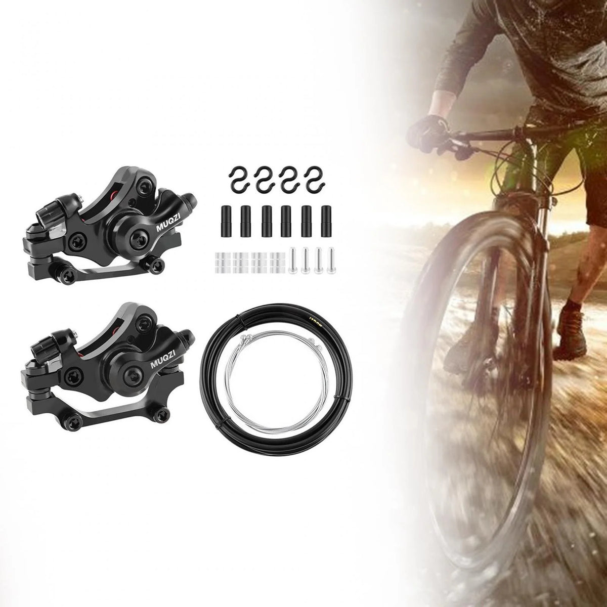 Mechanical Disc Brake Caliper for Mountain Bikes Front and Rear I387236