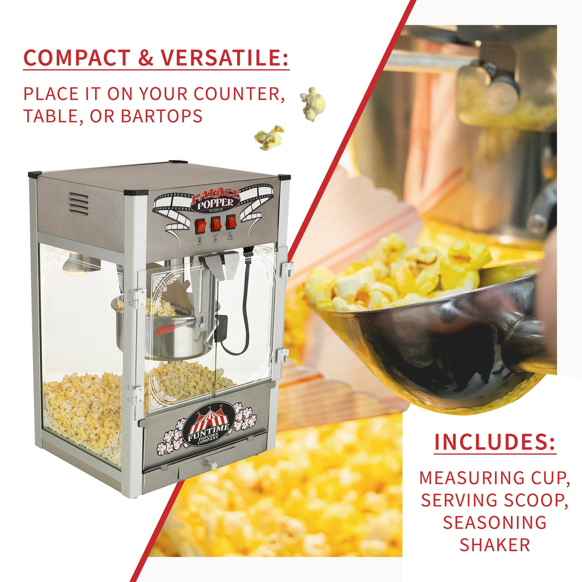 16oz Commercial Tabletop Popcorn Machine X8456