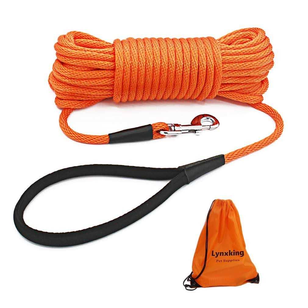 Check Cord Dog Leash Long Lead Training Tracking Line 10ft 15ft 30ft 50ft M2418