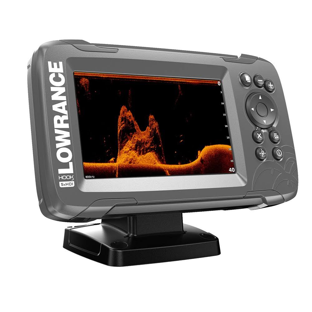 5" GPS Fishfinder with Transom Mount Transducer G9036