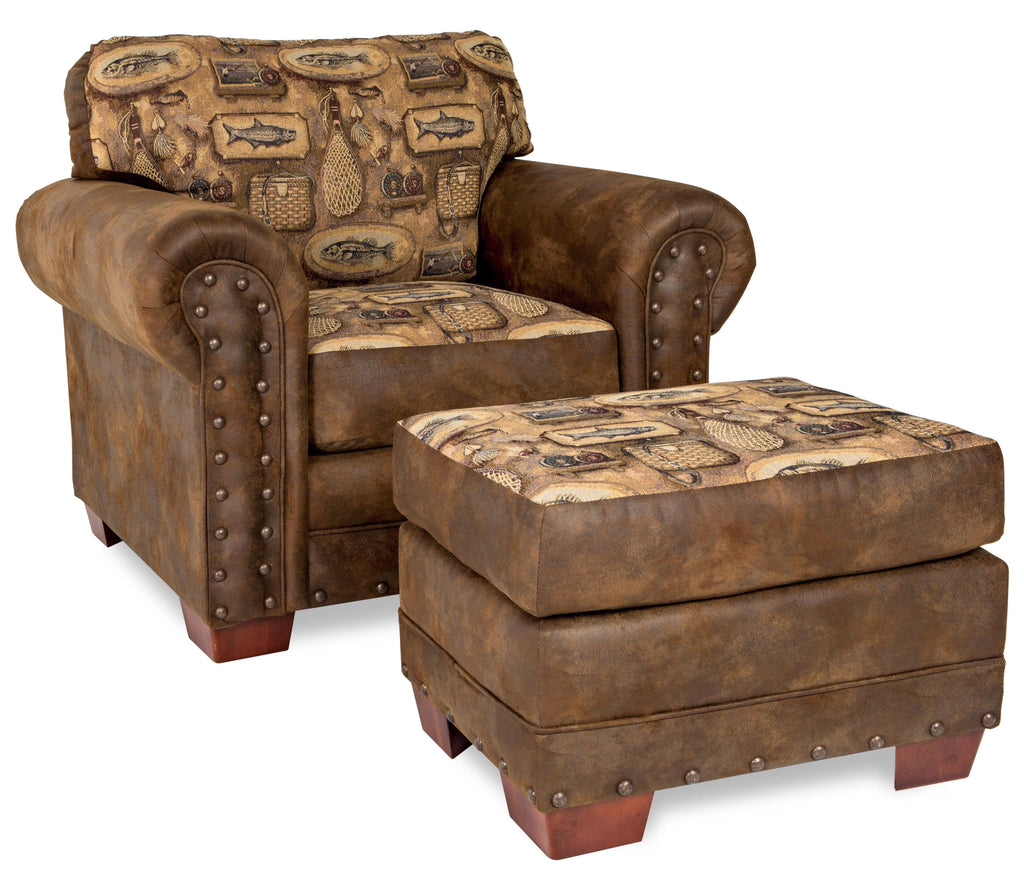 Arm Chair with Ottoman L7683