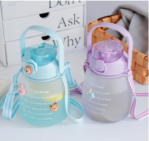 1.3L Water Bottle With Straw D12079